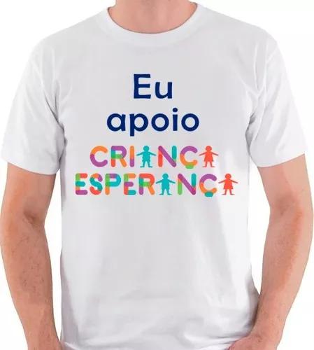 Camiseta Eu Apoio Criança Esperança Camisa Blusa