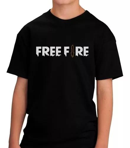 Camiseta Free Fire Game Jogador Camisa Criança Infantil