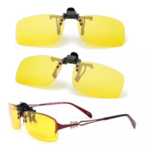 Clipon Clip On Oculos Sobrepor Lentes Amarelas P/ Dirigir