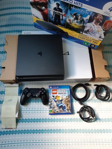 PS4 Slim 500GB Com Nota Fiscal Funcionando Tudo, Ta Top Semi