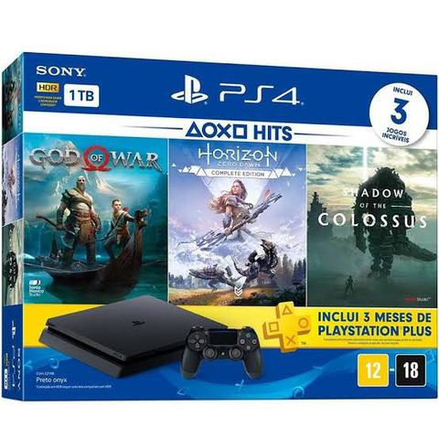 Ps4 slim com 12 meses de garantia a pronta entrega