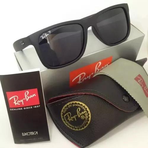 culos De Sol Justin Rayban Preto Polarizado Oferta Única