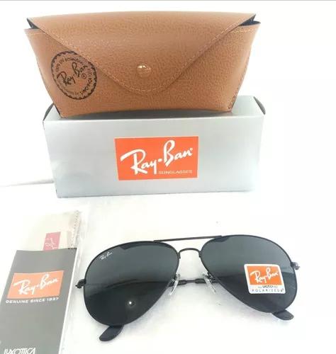 culos De Sol Rayban Aviador Preto Cristal Rb 3026 Metal