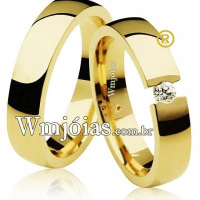 Aliancas de noivado e casamento WM2626