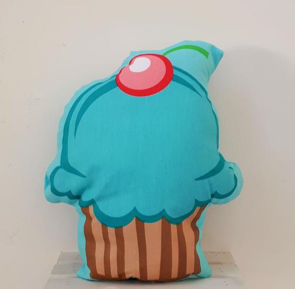 Almofada Cupcake Azul Pequena