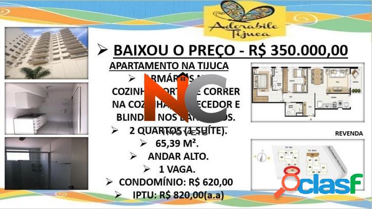 Apartamento com 2 dorms, Tijuca, Rio de Janeiro - R$ 350