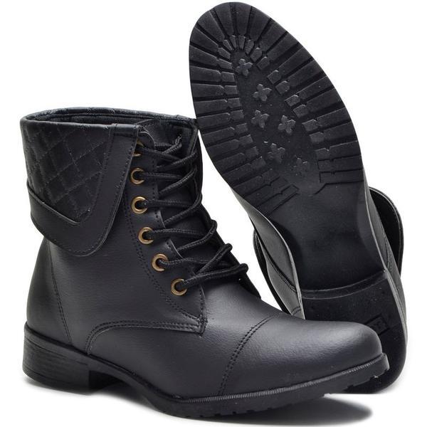 Bota Feminina Coturno Cano Curto Mega Promoção