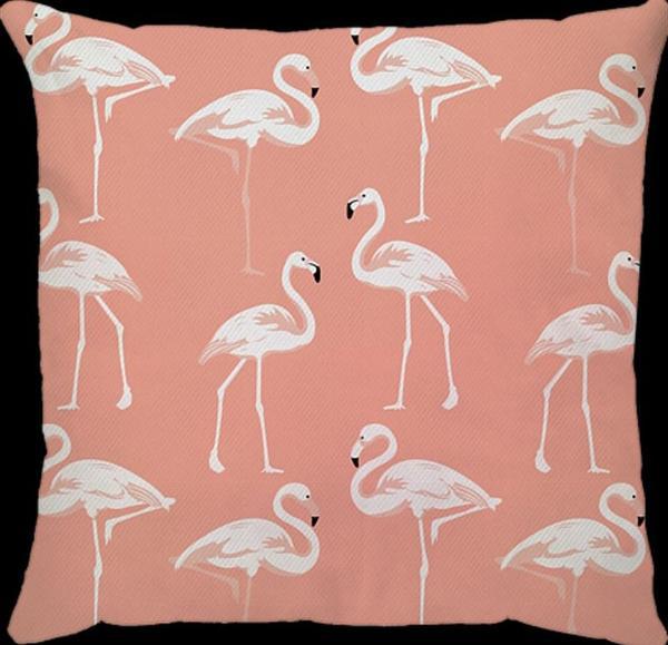 Capa para Almofada Flamingo Branco