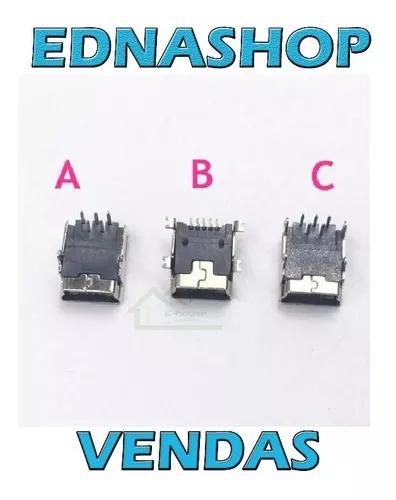 Conector Usb De Carga Para Controle Ps3 Gps Mp5 E Outros