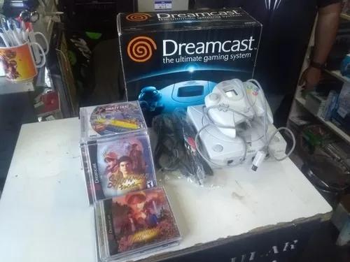 Dreamcast 1 Controle E Vmu Na Caixa
