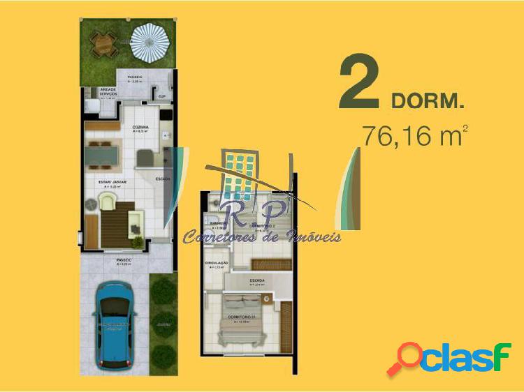 Duplex com 2 dorms em Florianópolis - Vargem Grande por 233