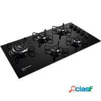 FOGÃO A GÁS COOKTOP MEGA CHAMA BRASTEMP 5 BOCAS