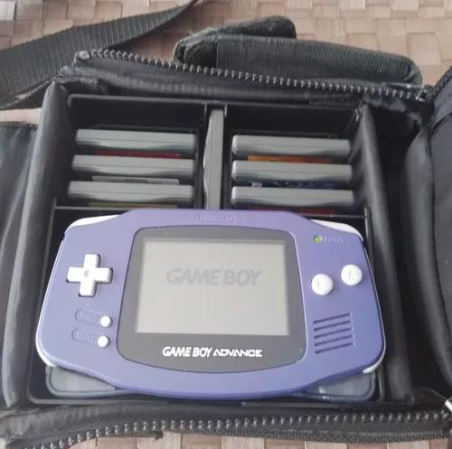 Gameboy Advance Gba Completo Case Grip Bateria 7 Jogos