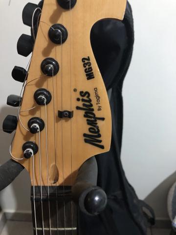 Guitarra Tagima Memphis MG32 Preta + case para guitarra