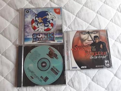 Jogos Originais Para Dreamcast Berserk, Sonic E M Vs C 2
