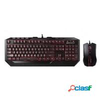 KIT TECLADO E MOUSE GAMER LED VERMELHO