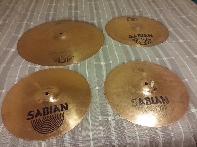 Set de pratos Sabian Pro (ATENÇÃO, é a série Pro da