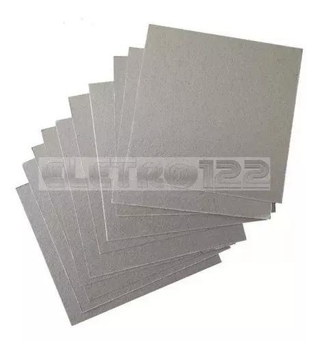 10 Placa Mica Microondas 15cm X 15cm X 0.30mm - 10 Unidades