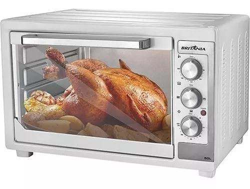 Forno Elétrico Britânia 50l Bfe50b De Bancada Branco 110v