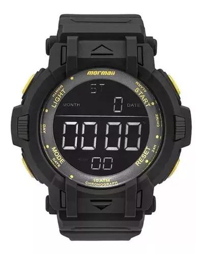 Relógio Masculino Mormaii Mom08111c/8y - Preto/amarelo