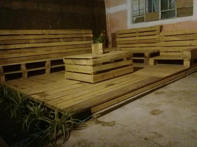 Deck de madeira de palet 4×4