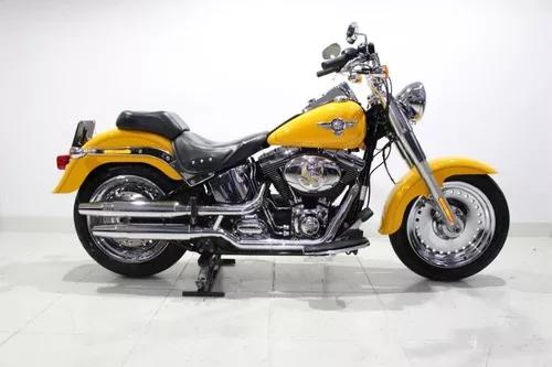 Harley Davidson Fat Boy Flstf 2011 Amarela