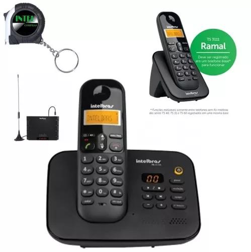 Kit Aparelho Telefone Fixo Ts 3130 Ramal Bina Entrada Chip