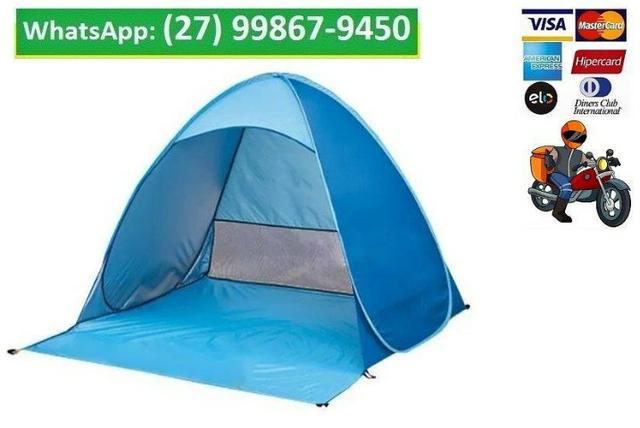 Barraca Camping Portátil Praia Tenda 3 Pessoas