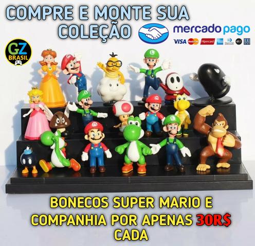 Bonecos Super Mario e Companhias