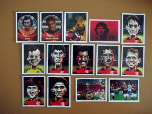 Figurinhas Pequenas e grandes - Álbum Flamengo 