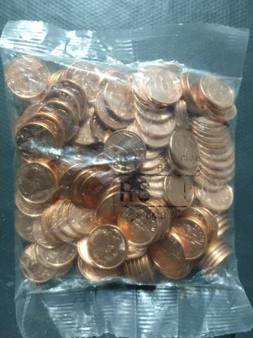 Sachê de moedas de 0,01 centavo de 