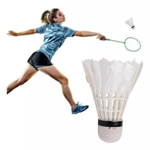 3pcs Ganso Pena Peteca Badminton Jogo Bola Jogo Treinamento