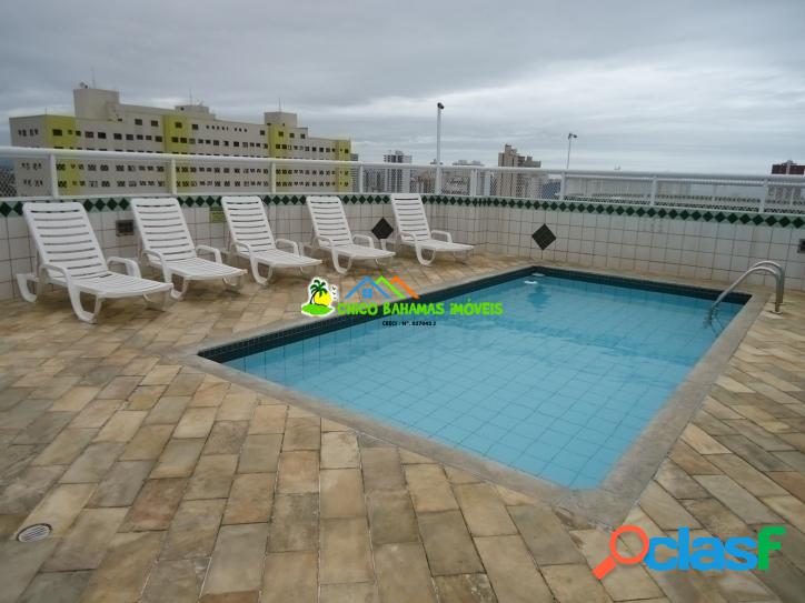 Apto 01 dorm. com área de lazer - Ocian - Excelente