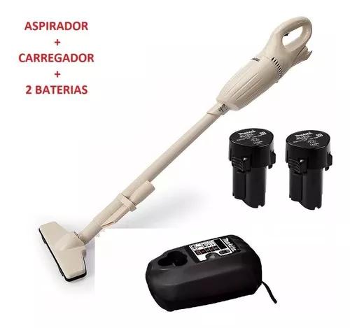 Aspirador De Pó 12v Makita Com Carregador Bivolt E Bateria