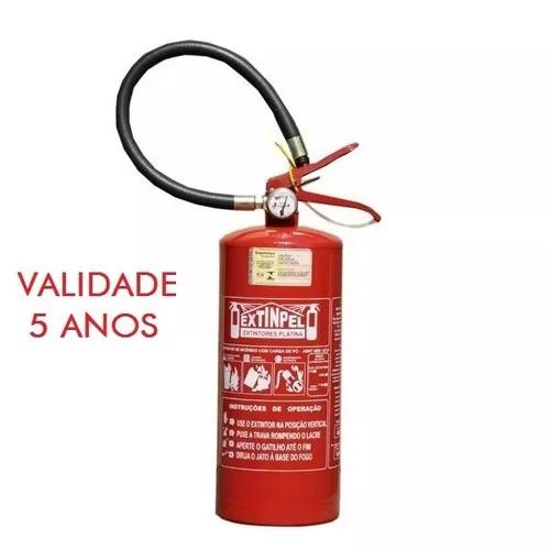 Extintor Pqs Abc 4 Kgs 2a 20bc Val. 5 Anos + Nf-e C/ Suporte