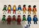 Lote 9 bonecos Playmobil HOMENS (Anos 80) + BRINDE