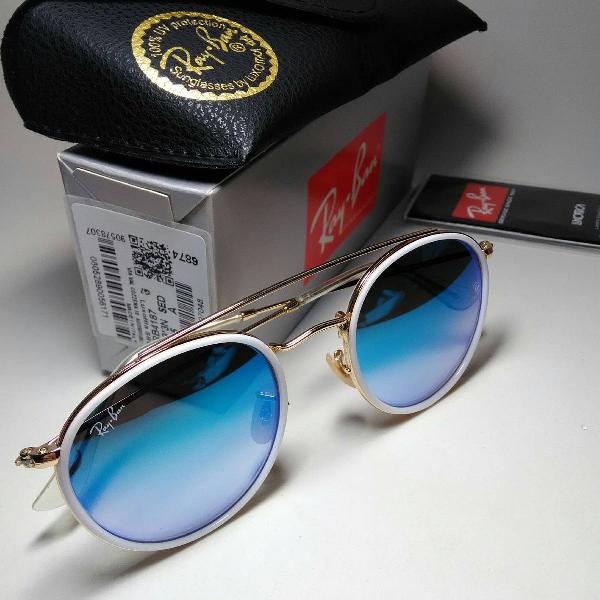 culos de sol ray ban original rb3547 round double