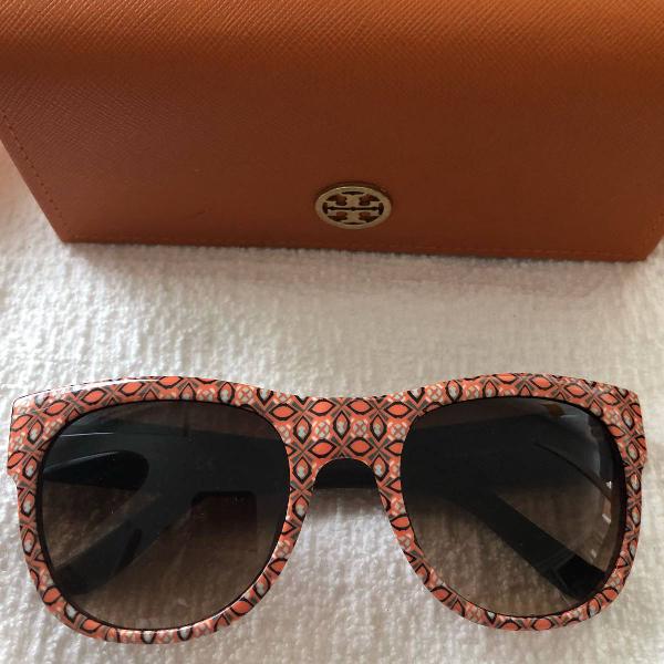 culos laranja estampado tory burch