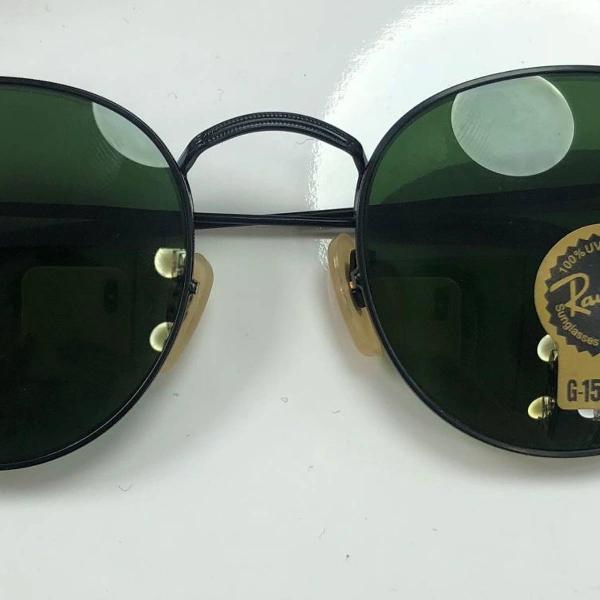 culos solar rayban roude preto com lente verde