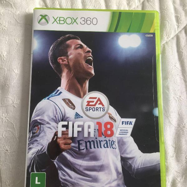 fifa 18 xbox 360 na caixa