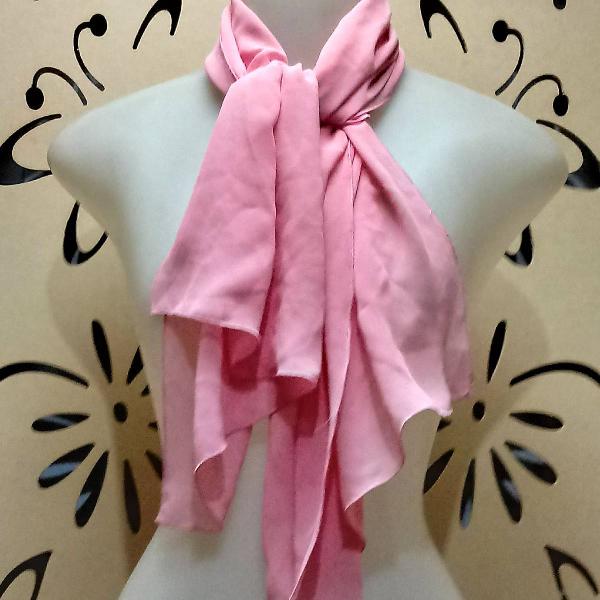 lenço echarpe rosa