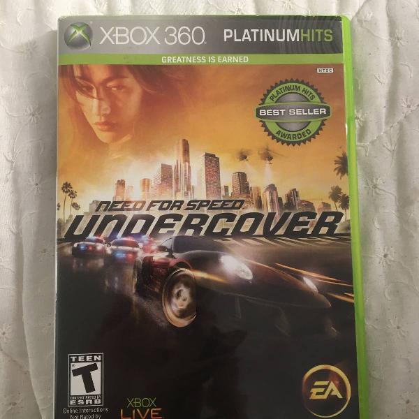 need for speed undercover para xbox 360 na caixa