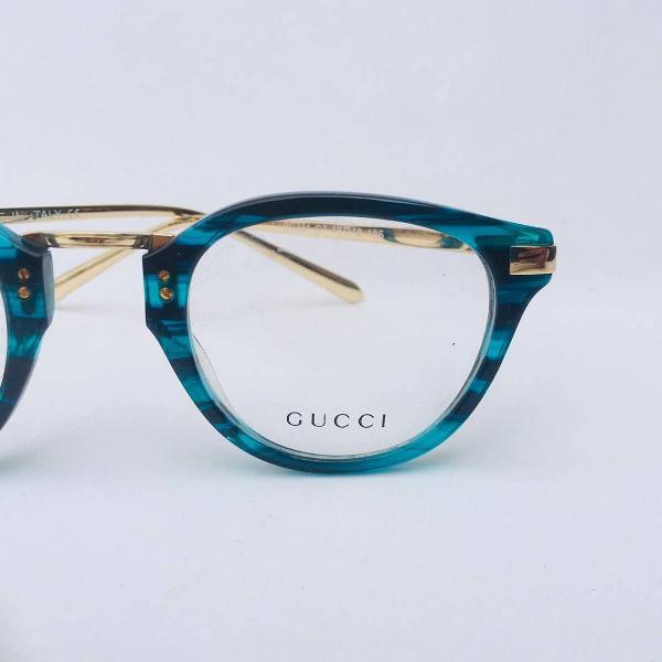 oculos de grau azul turquesa redondo classico lindo