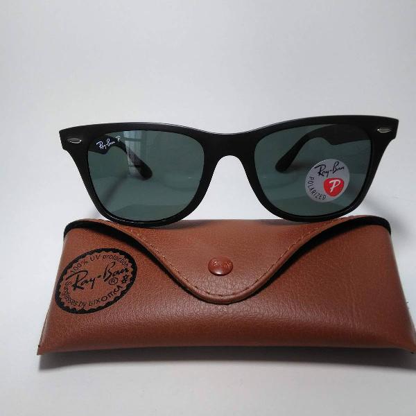 oculos de sol ray ban rb4195 wayfarer liteforce polarizado