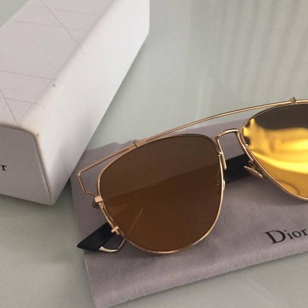 oculos dourado dior original