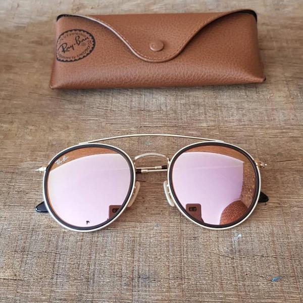 ray ban double bride rosa