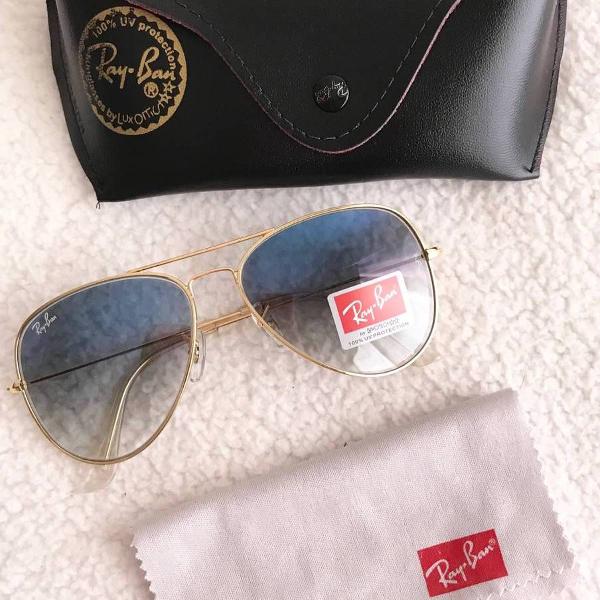 rayban aviador azul degrade novo