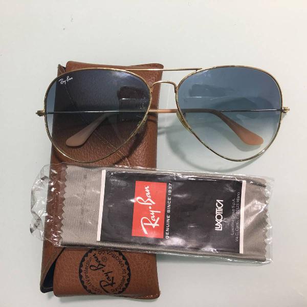 rayban aviador dourado degrade