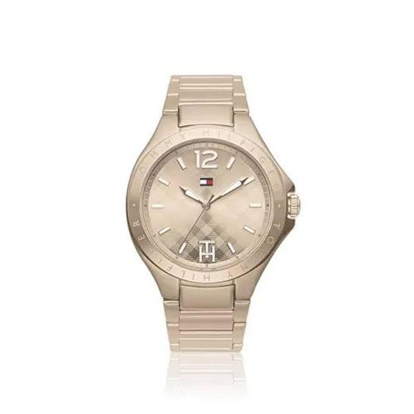 relógio tommy hilfiger feminino aço dourado