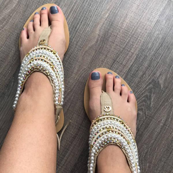 sandália pedras carmen steffens